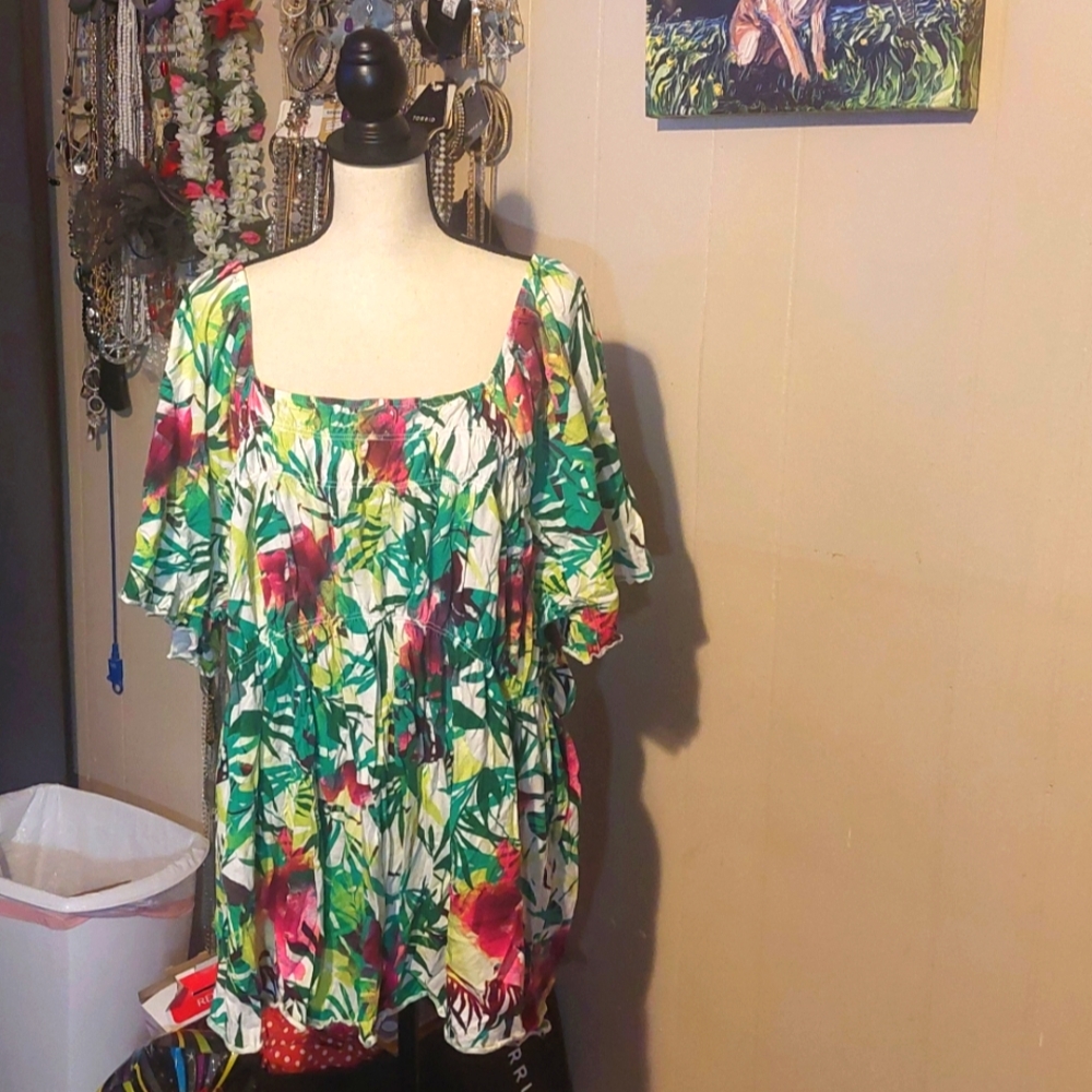 Floral Print Women's Top